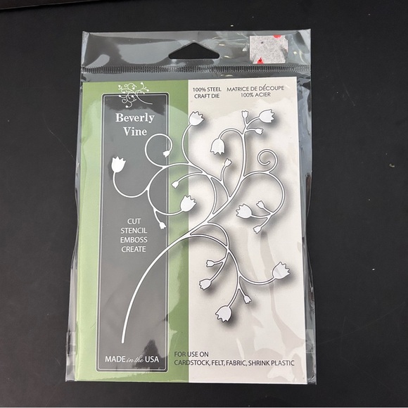 Poppy Stamps Beverly Vine craft die 3.9 x 1.5 inches - Picture 2 of 5